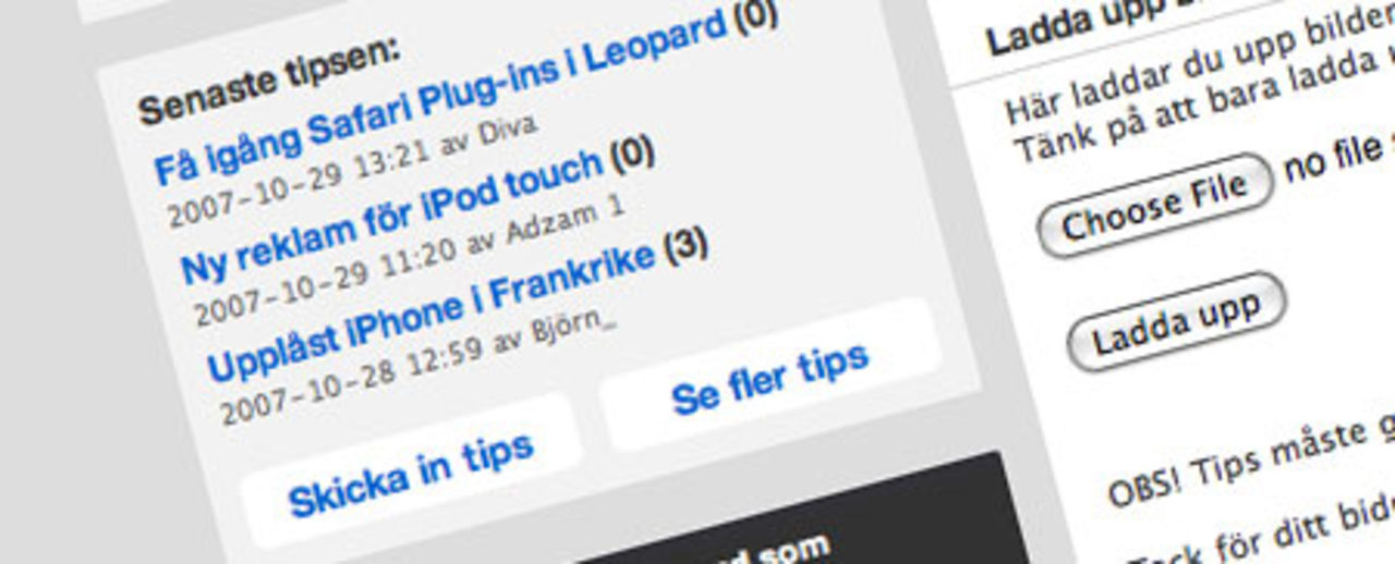 Uppdaterad tipsfunktion!