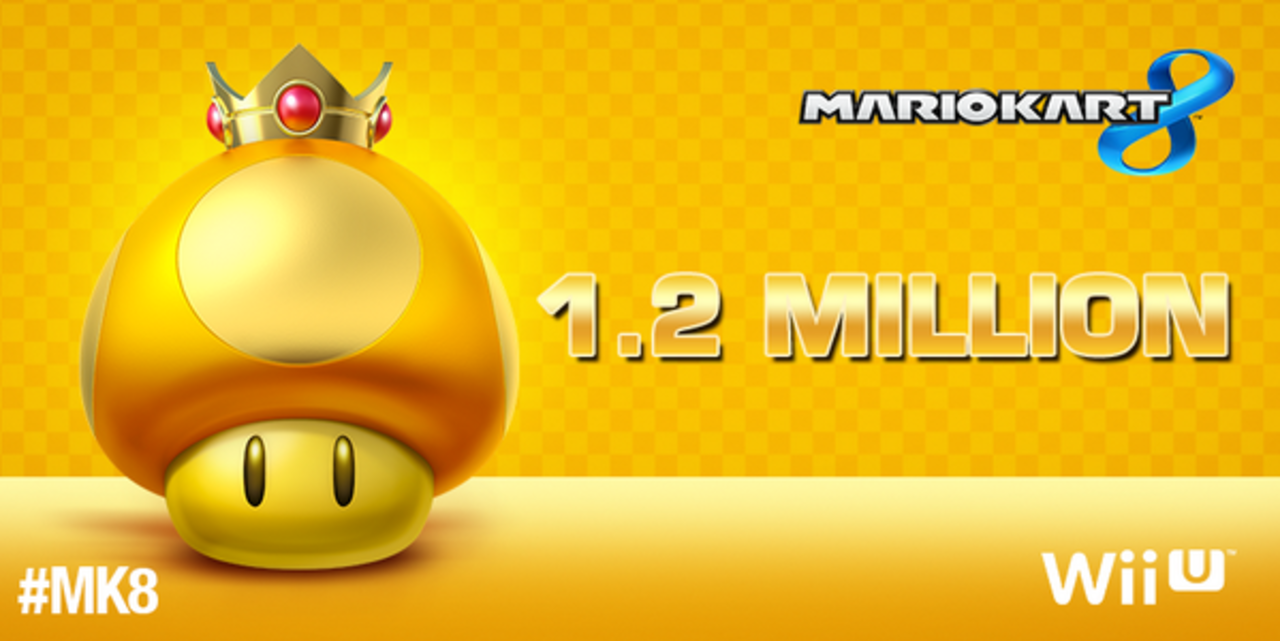 1,2 miljoner Mario Kart 8 sålda