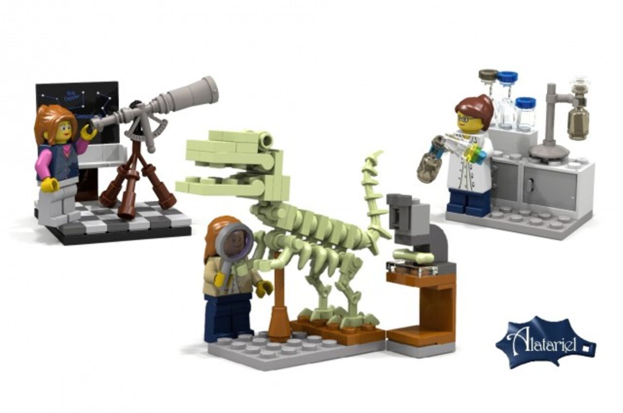  LEGO godkänner produktionen av ett kvinnligt forskar-set