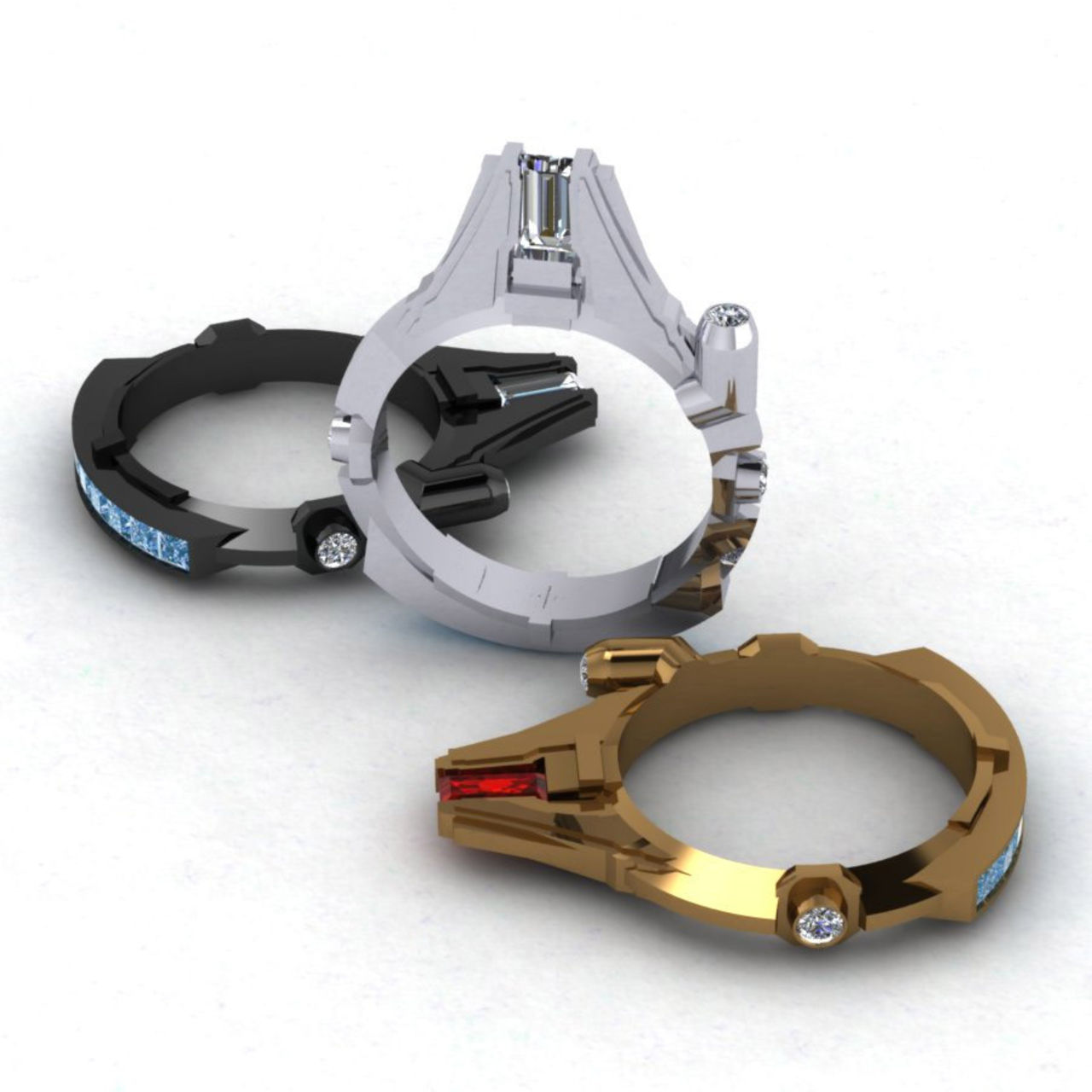 Sätt Milleniumfalken på ditt finger