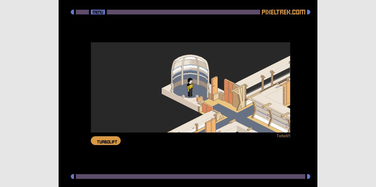 Utforska Starship Enterprise i 8 bitar