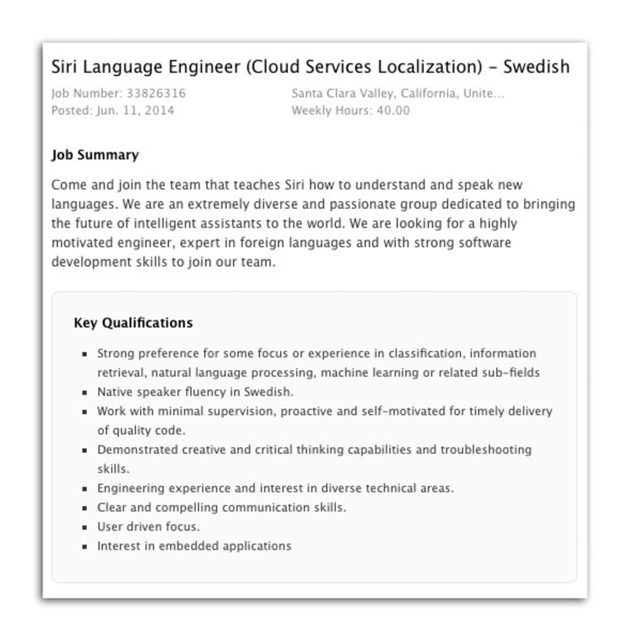 Siri, snart på svenska?