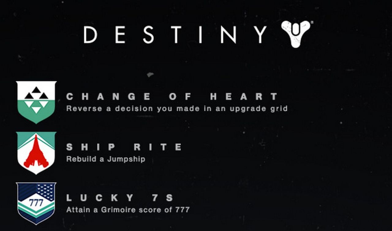 Trophy-listan för Destiny