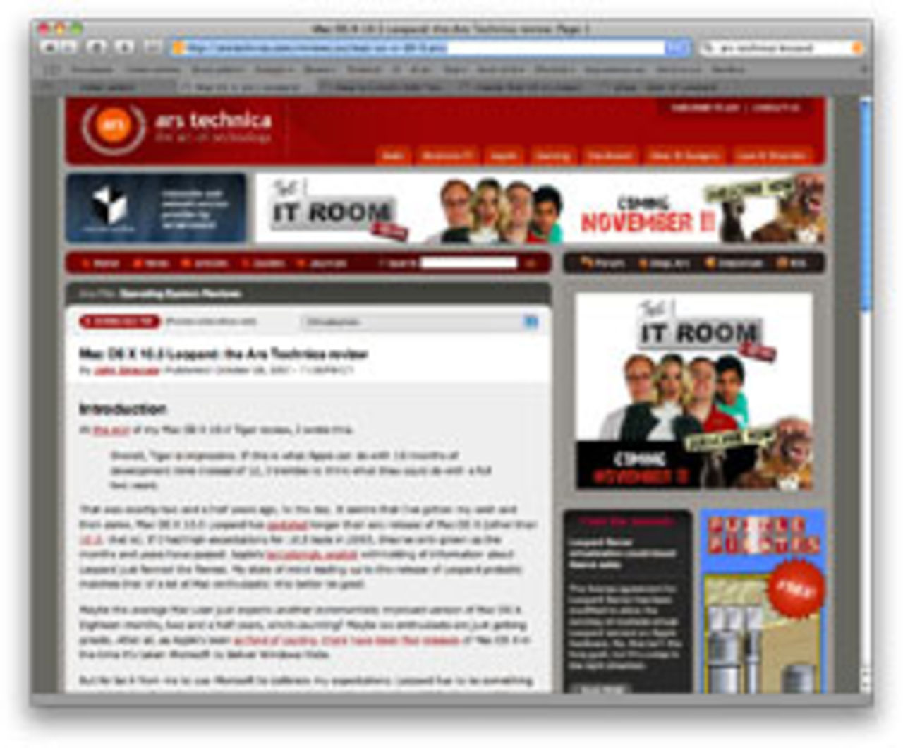 Ars Technica recenserar Leopard