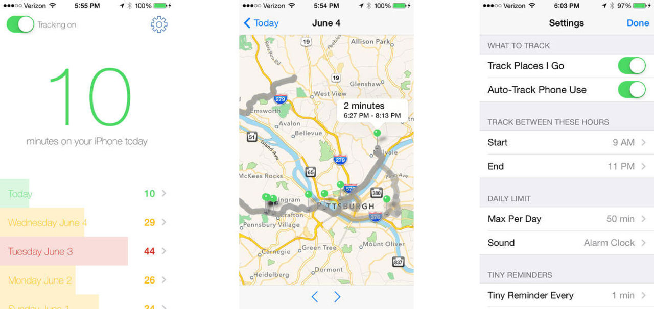 Moment håller koll på hur mycket du använder din iPhone