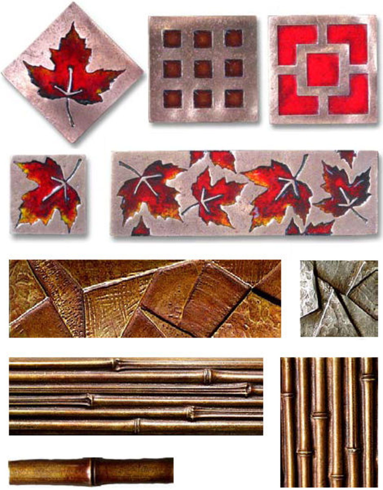 Höstigt kakel i brons från Metaphor Bronze