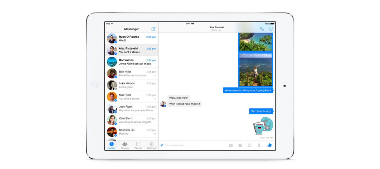 Nu finns Facebook Messenger till iPad