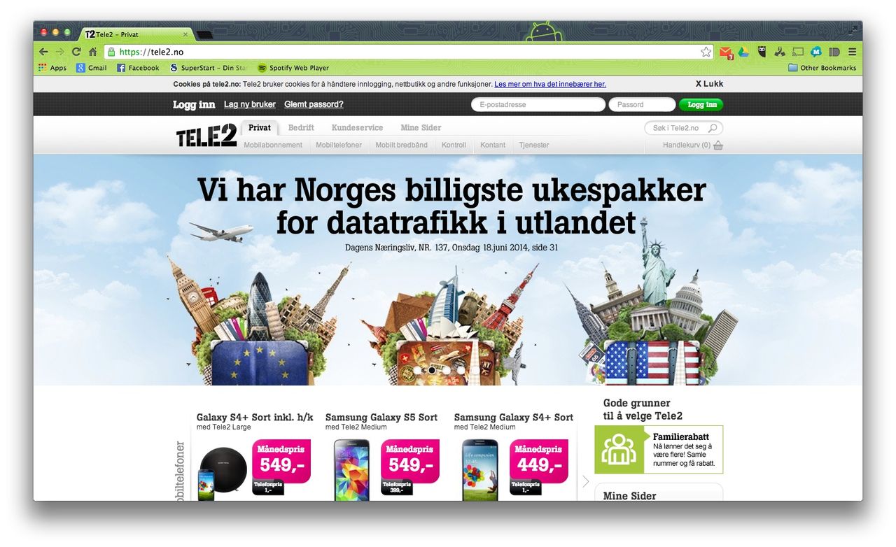 Telia Sonera köper norska Tele 2
