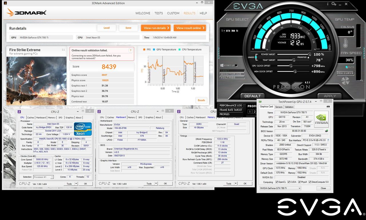 EVGA GTX 780 Ti Classified Kingpin Edition sätter nytt rekord