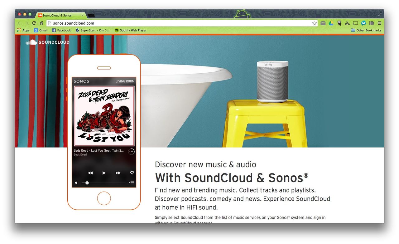 Nu kan man streama SoundCloud från Sonos-system