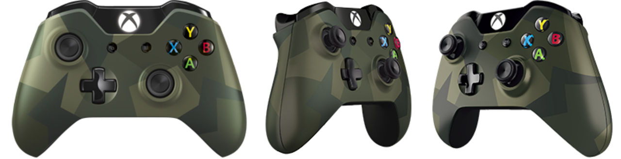 Kamouflagefärgad handkontroll till Xbox One i oktober