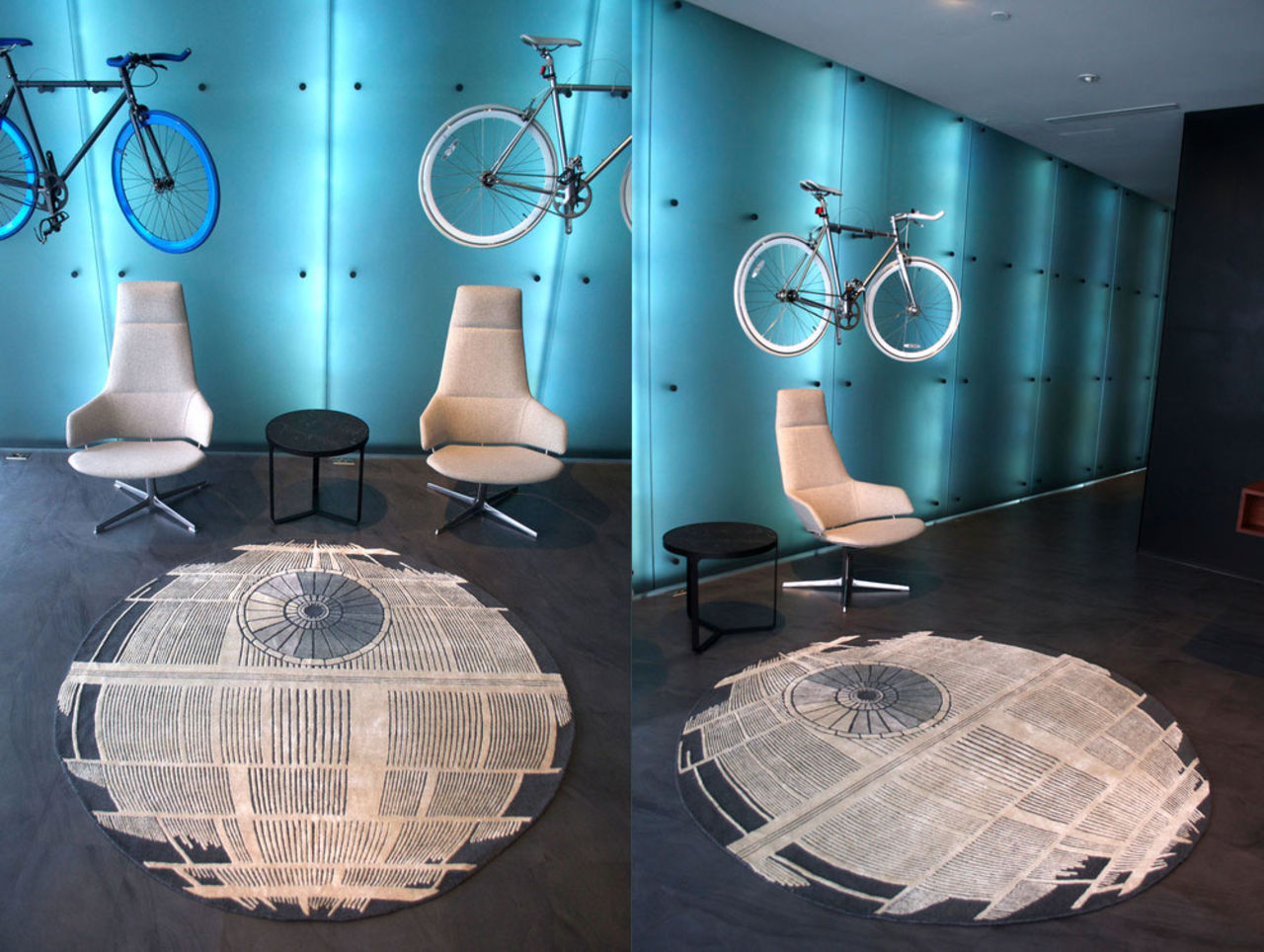 Deathstar som golvmatta