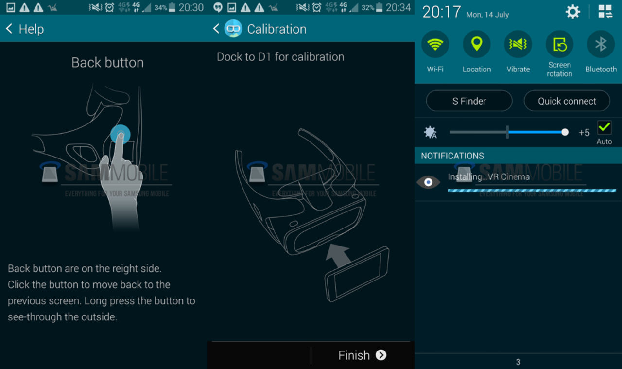 Bilder på Samsungs virtuell verklighets-app