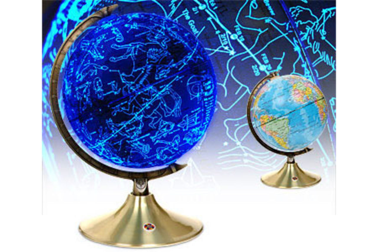 Glowing Globe - jord- och rymd-glob i ett