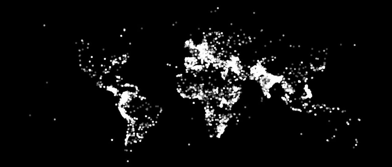 Världskarta över terrordåd