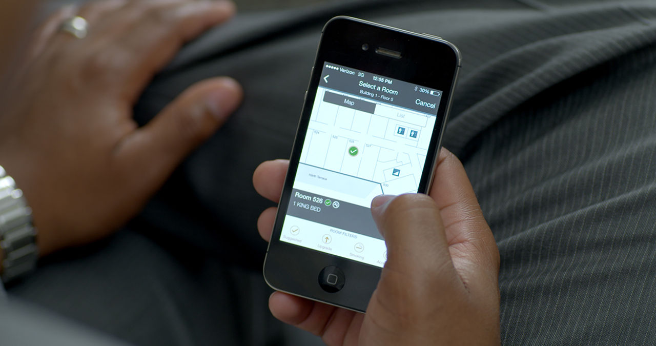 Hiltons rumsnycklar flyttar in i mobilen