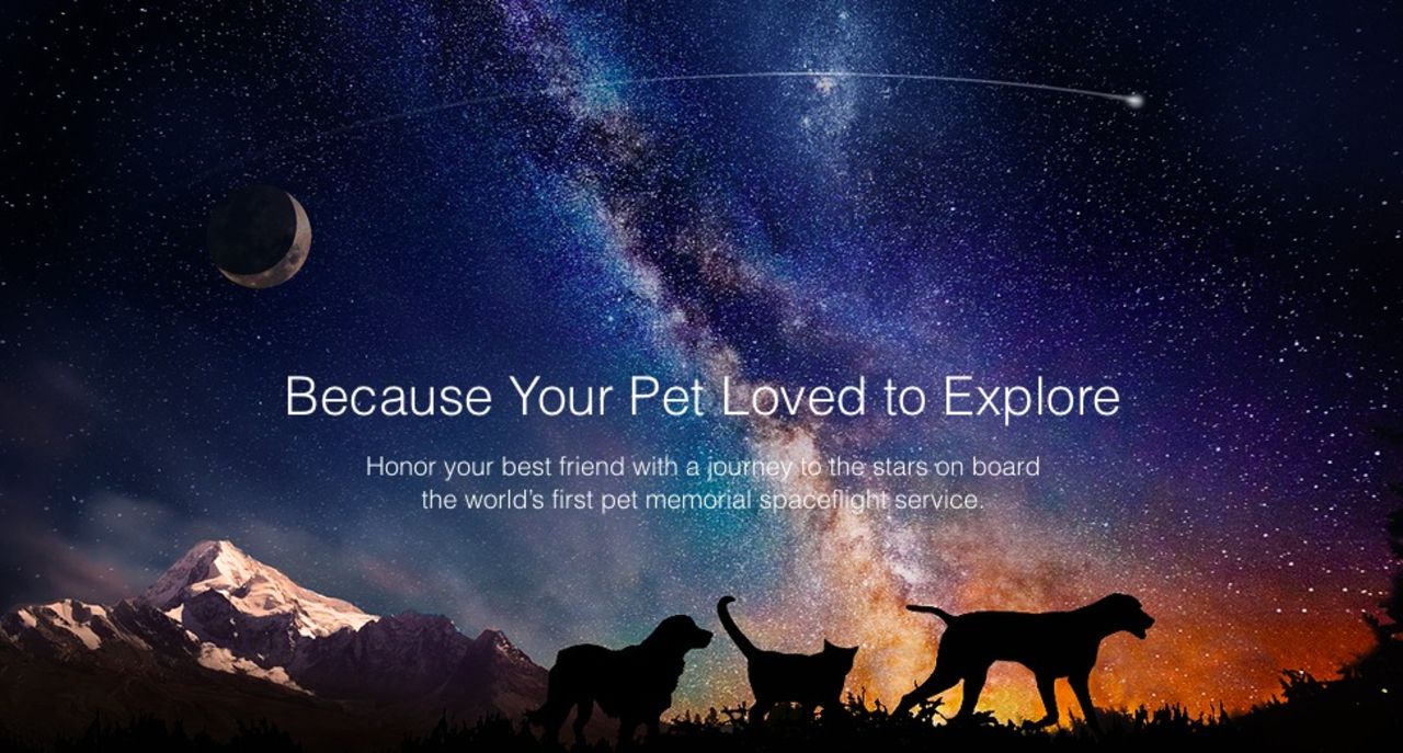 Nu kan du begrava din hund i rymden