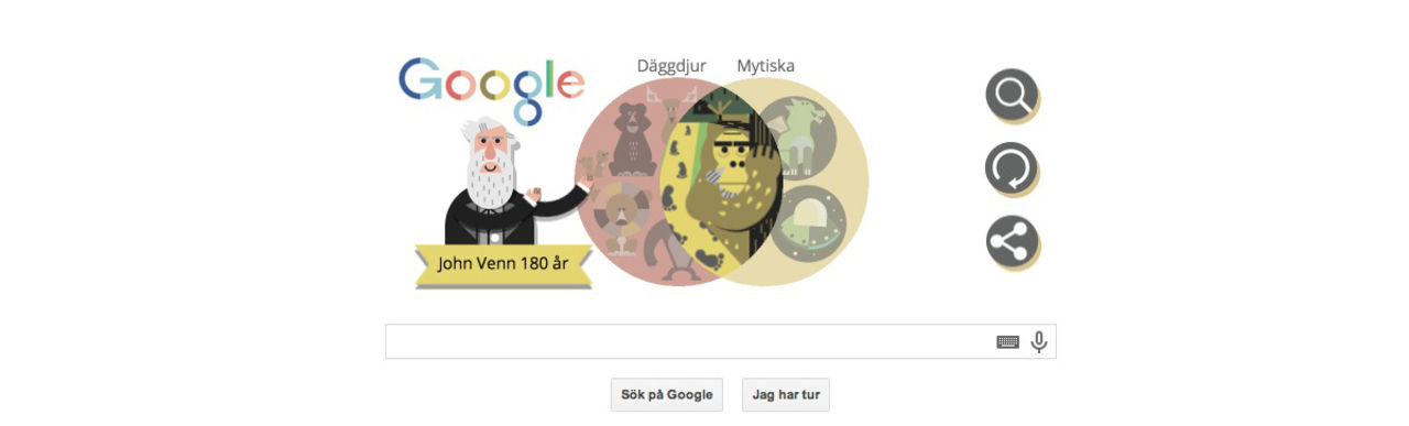 Google hyllar John Venn