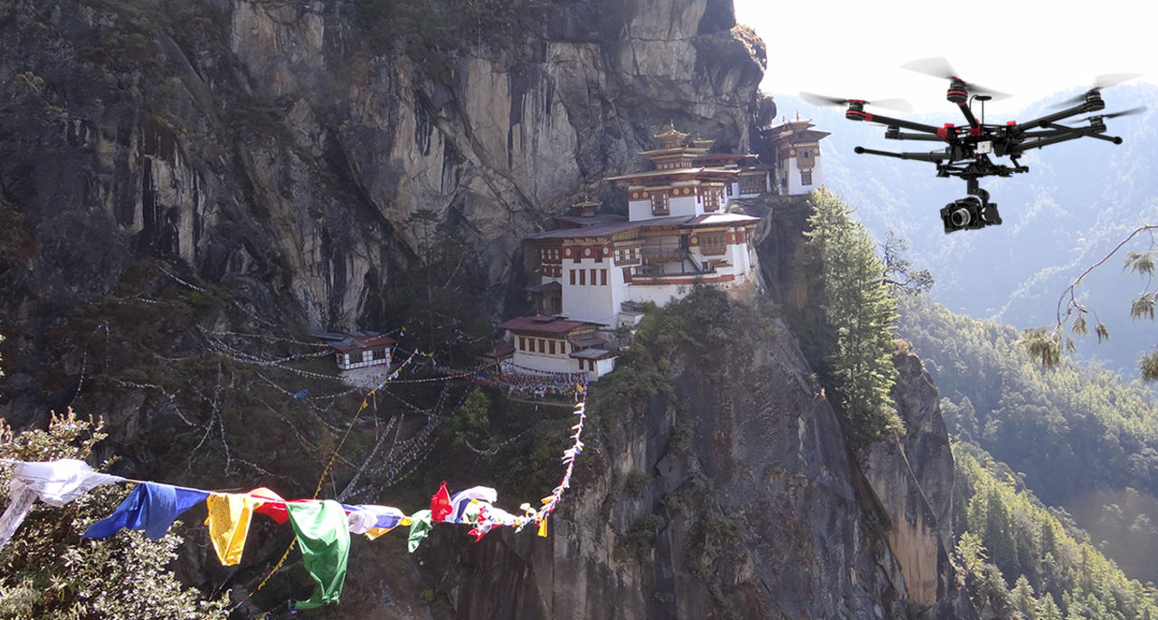 Sjukvårdsdrönare testas i Bhutan