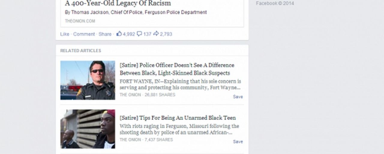 Facebook testar satirtagg