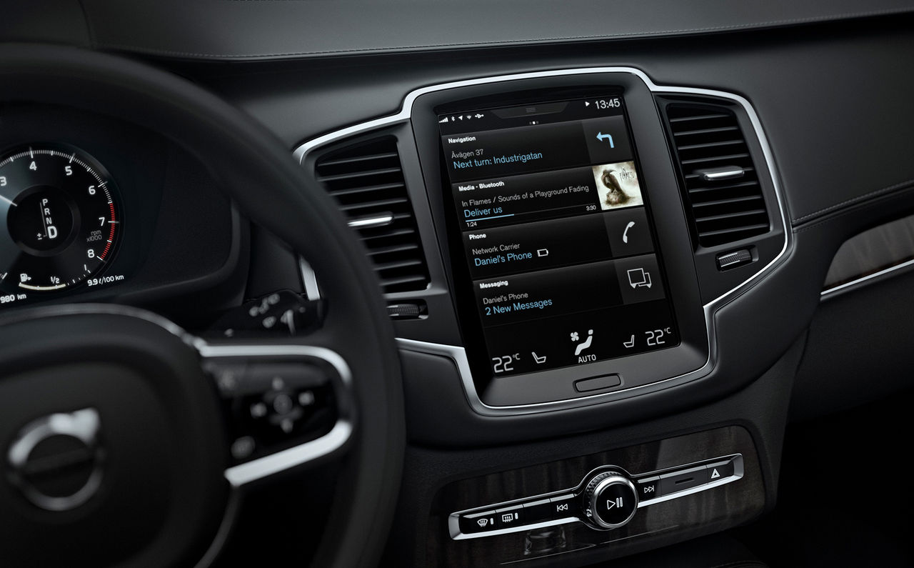 Så fungerar Volvos nya touchskärm
