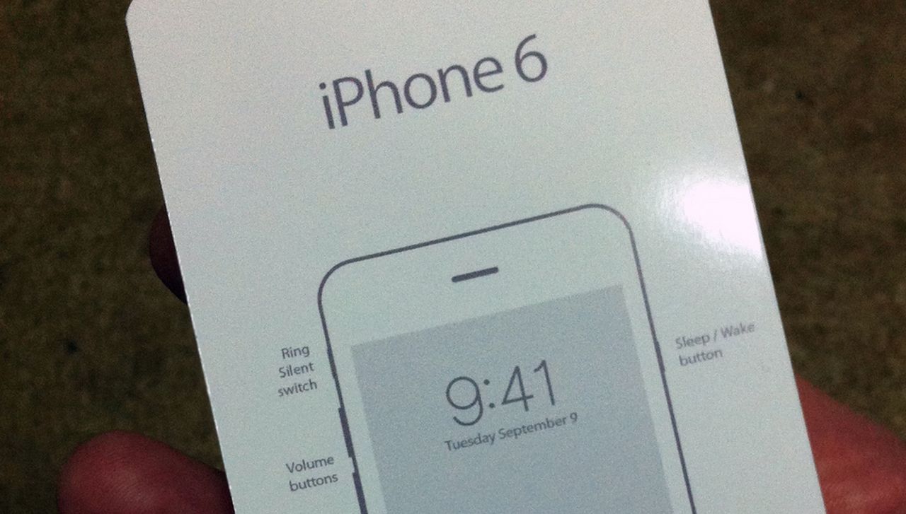 Läckt bild på snabbstartsguiden för iPhone 6