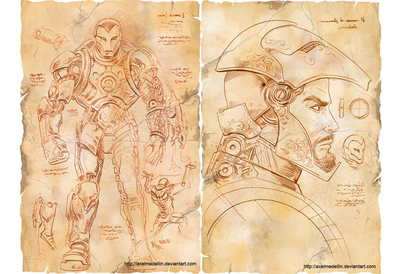 Om Da Vinci designade Iron Mans rustning