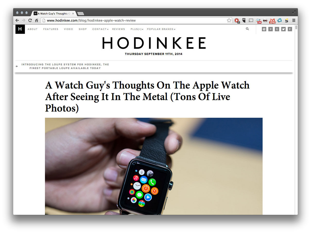 En klockkilles åsikter om Apple Watch