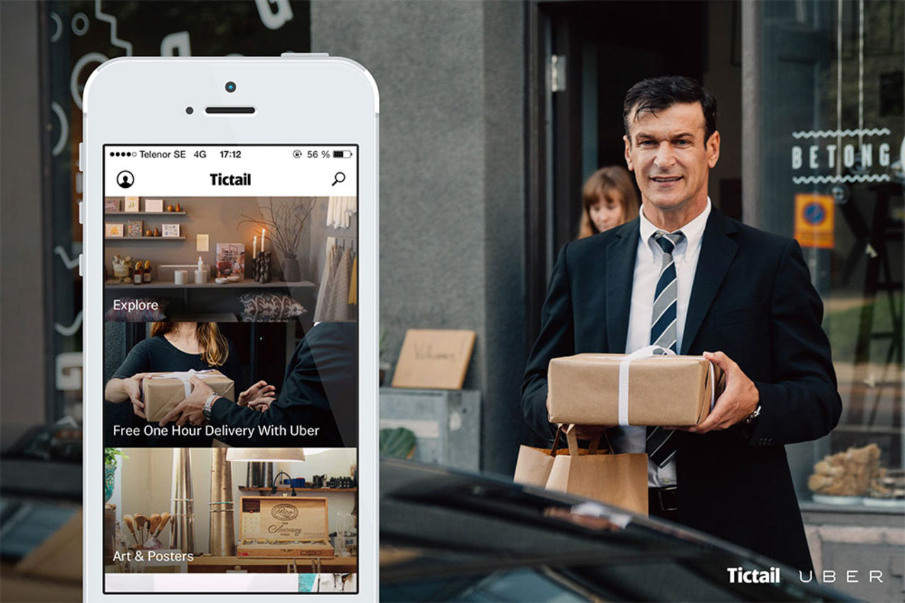 I morgon levererar Tictail och Über gratis på under timmen