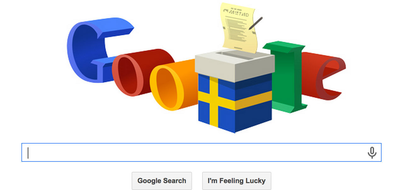Google uppmärksammar valet