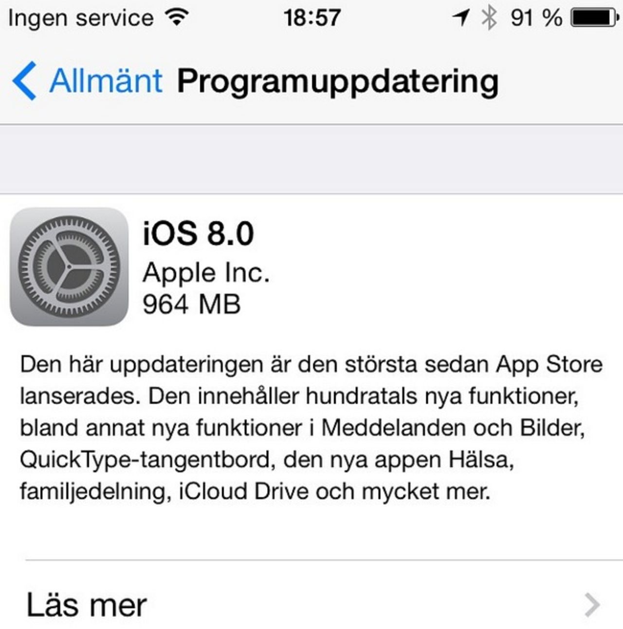 Nu kan man ladda ner iOS 8
