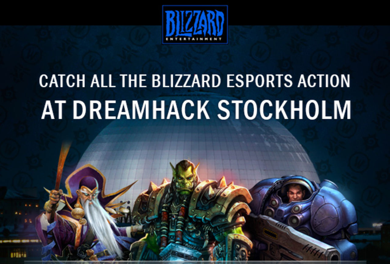 Spana in Blizzards e-sportsmatcher på DreamHack Stockholm
