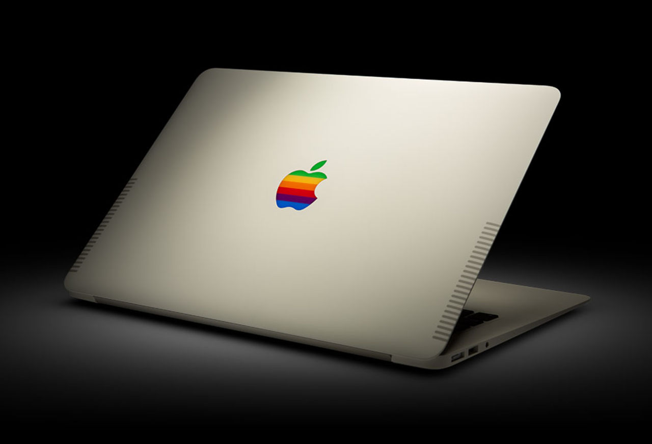 En MacBook Air i retrostil