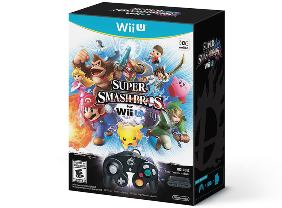 Kontroll-bundle med Super Smash Bros for Wii U