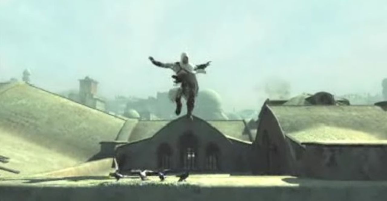 Altaïr visar hur man slåss med stil