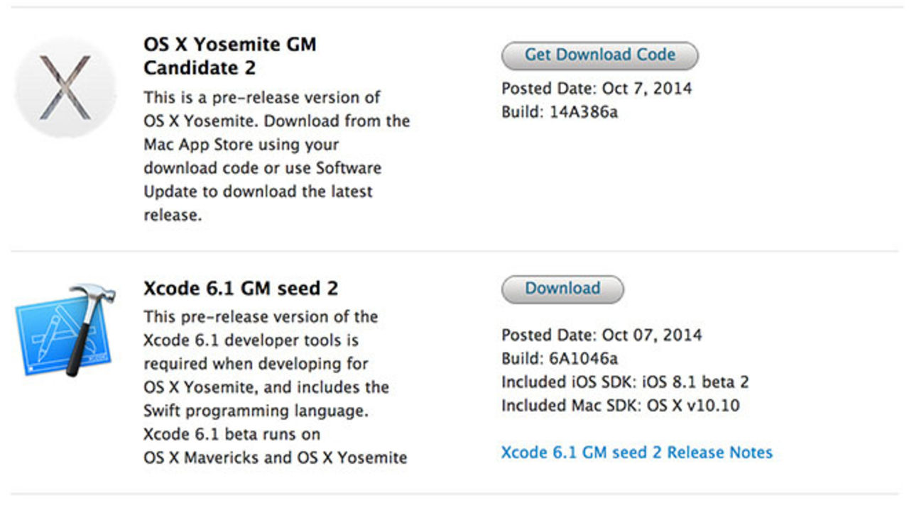 Apple släpper nu OS X Yosemite GM 2