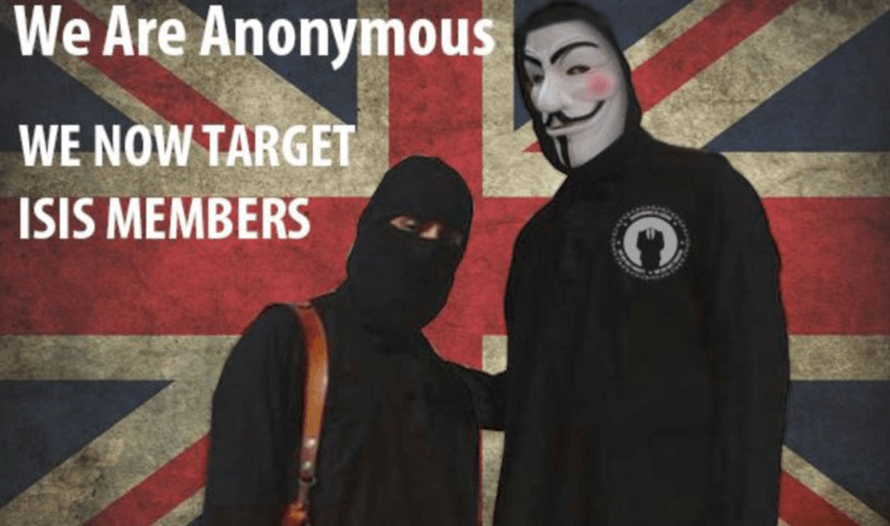 Anonymous ger sig in i kampen mot IS