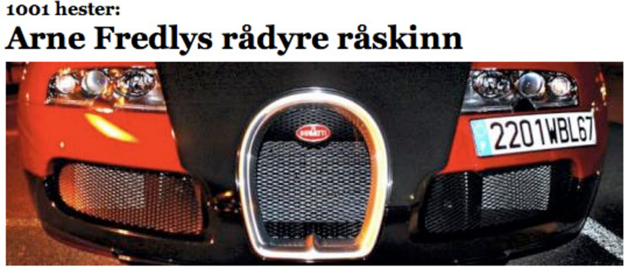 Åk till Oslo om ni vill se en Veyron