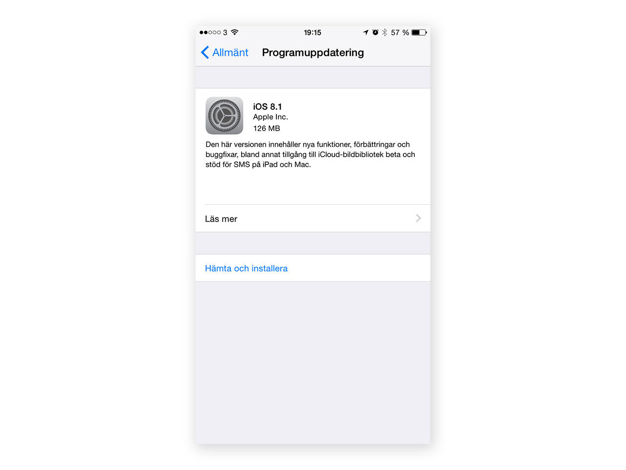 Nu finns iOS 8.1 att ladda ner och installera