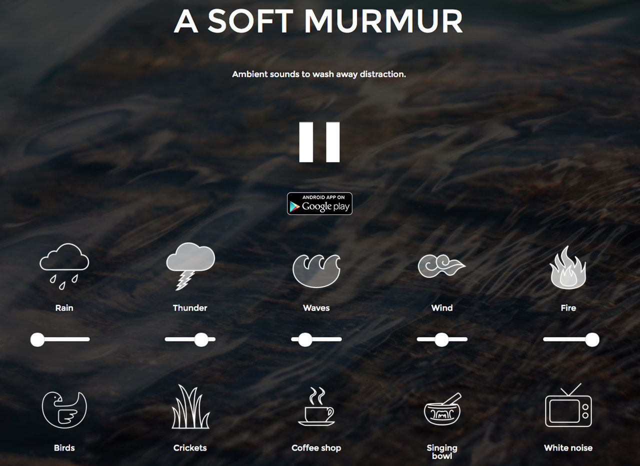Sajt fixar avstressande bakgrundsljud i hörlurarna