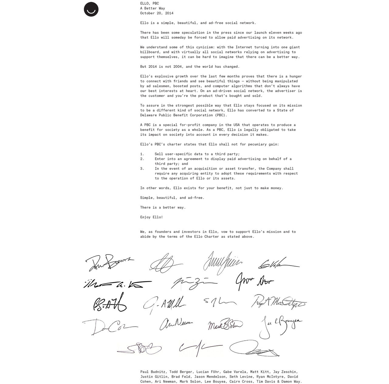 Sociala nätverket Ello lovar att aldrig ha annonser