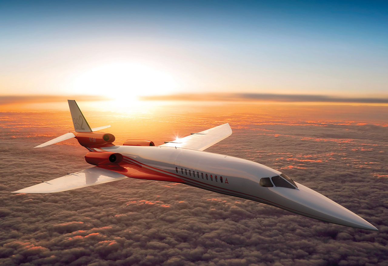 Världens första privatjet som spränger ljudvallen