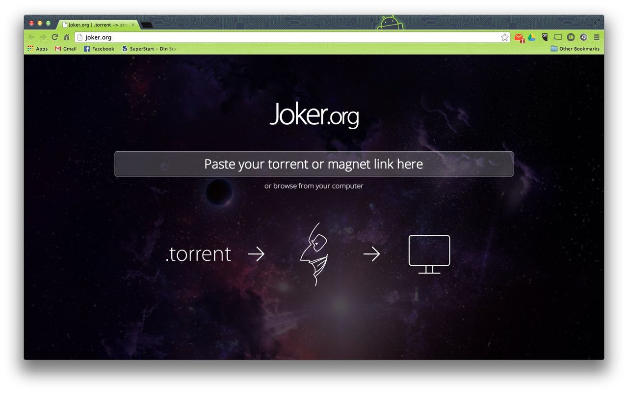 Streama torrentar med Joker.org