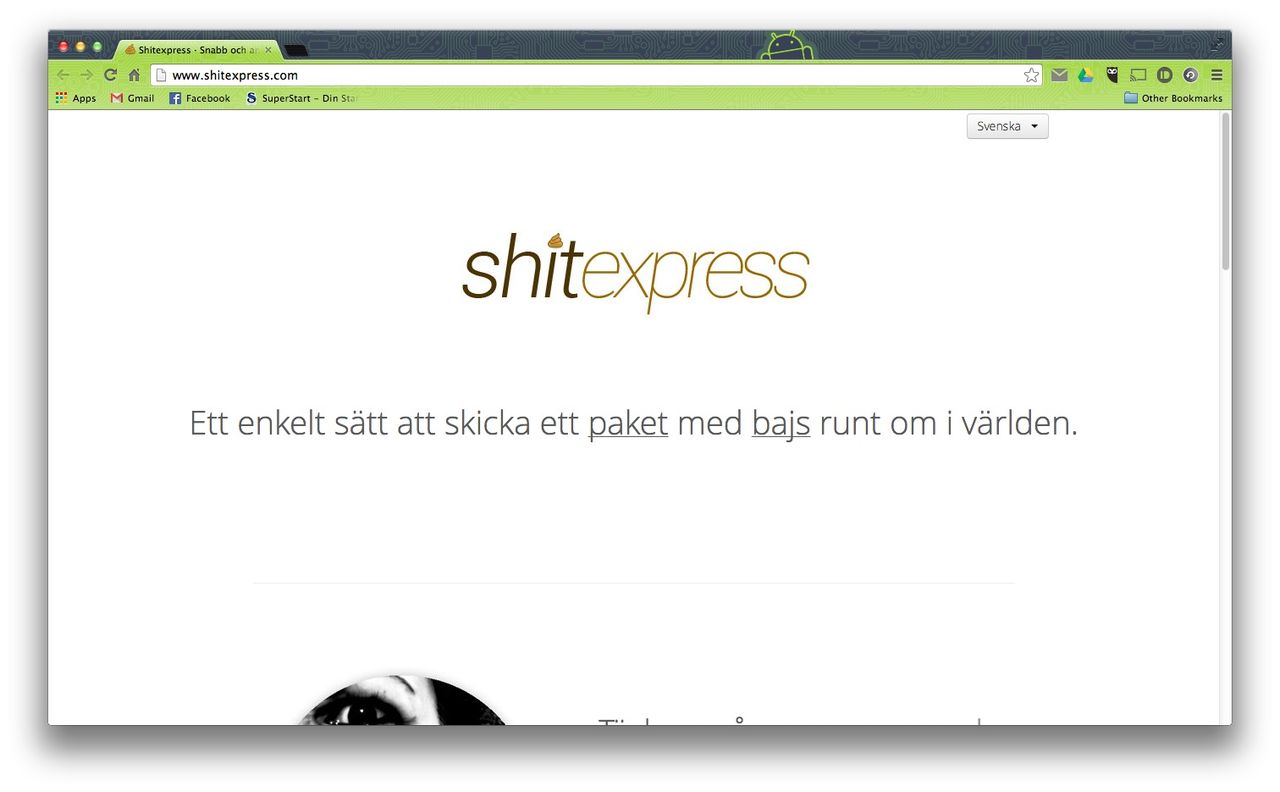 Skicka ett paket bajs med ShitExpress