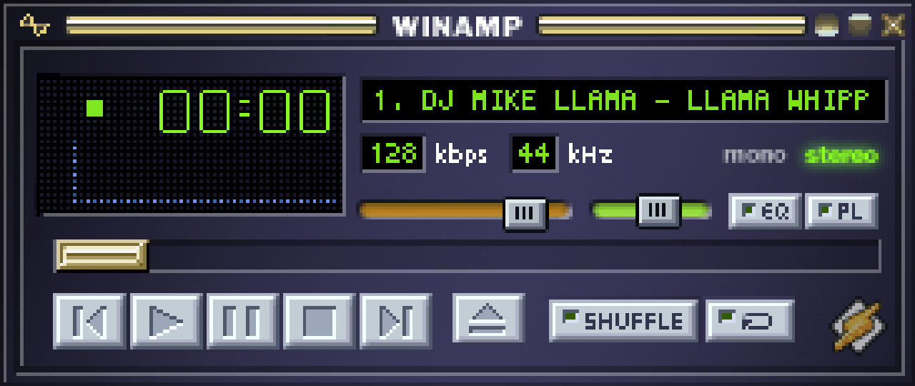 Winamp i webbläsaren