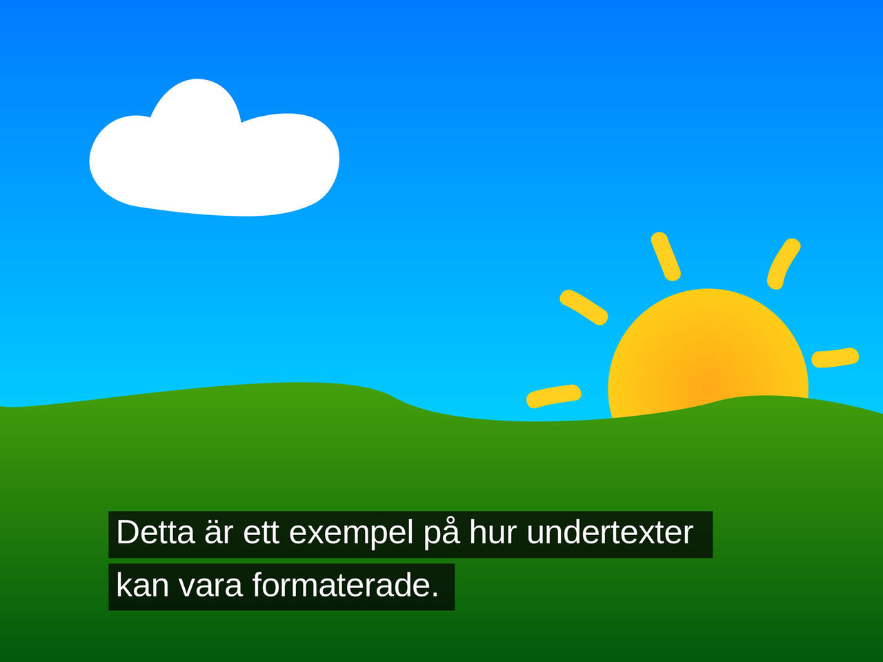 SF börjar texta svenska filmer
