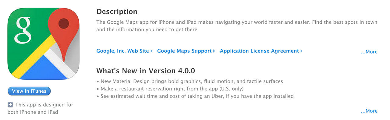 Nu finns nya Google Maps att ladda ner