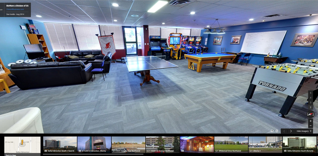 Kolla in Biowares huvudkontor med Google Maps