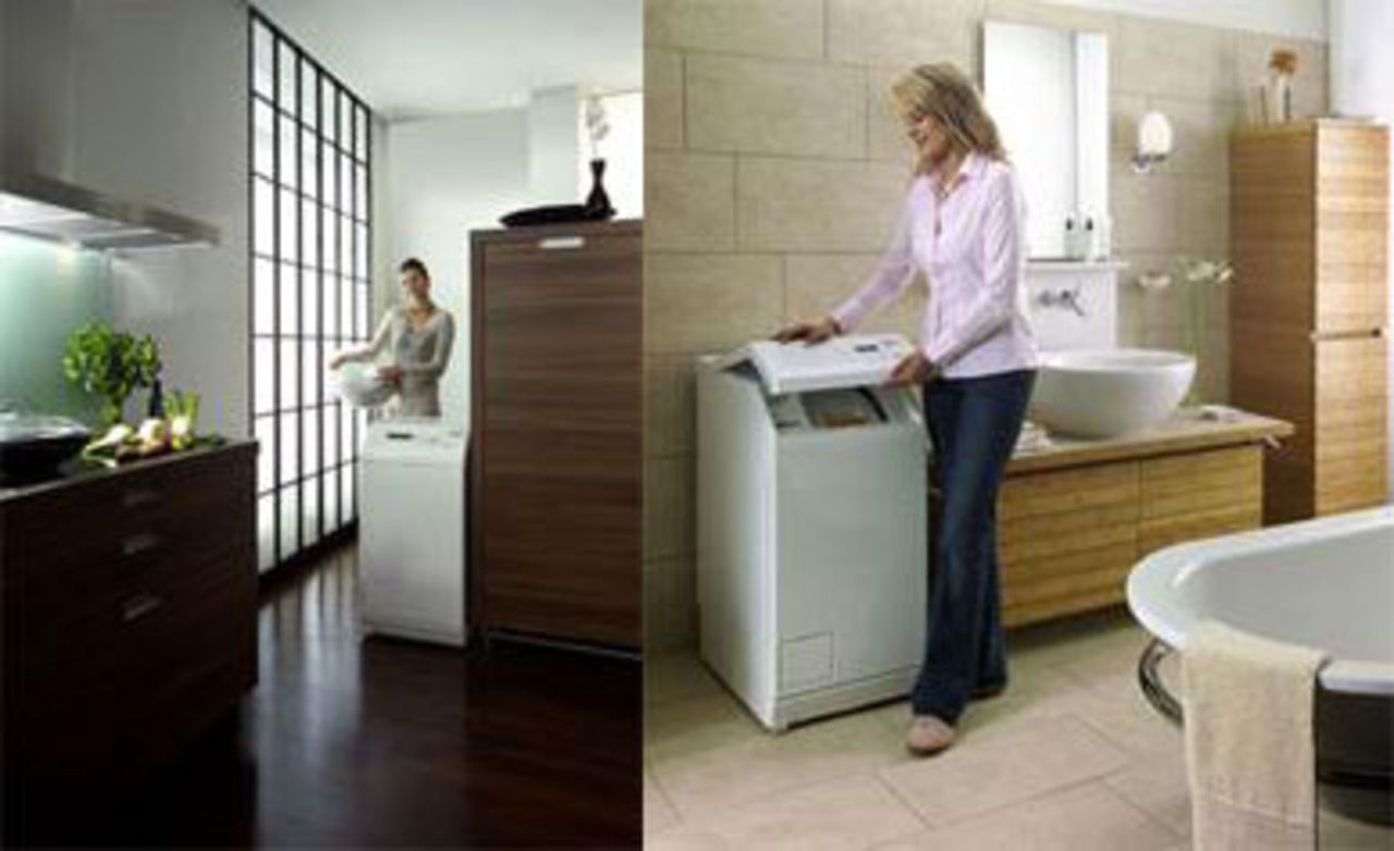 Tvätta tyst och toppmatat