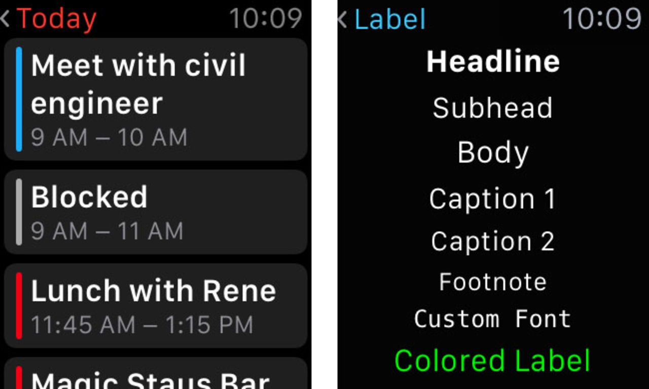 Nytt typsnitt för Apple Watch